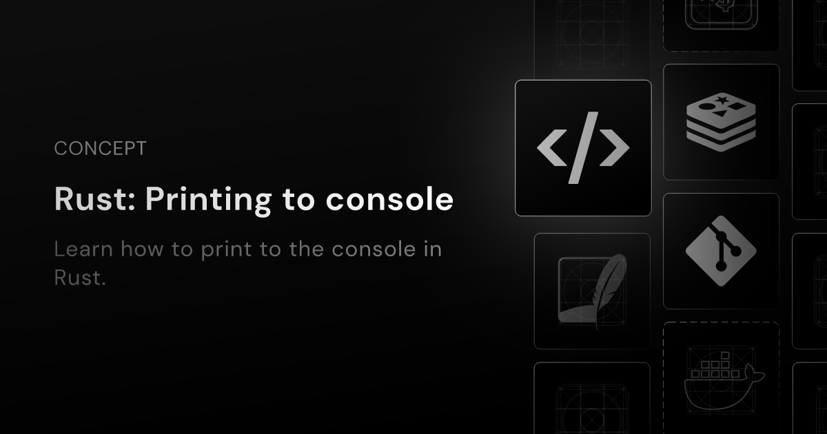 Rust: Printing to console | CodeCrafters